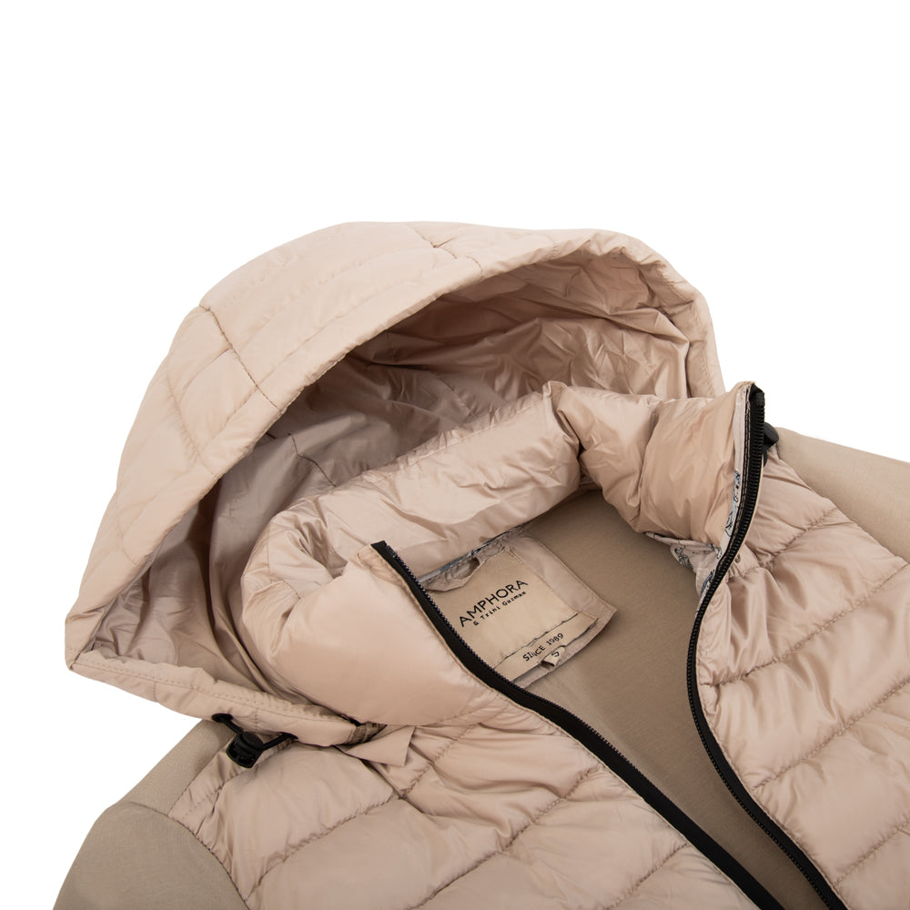 Puffy jacket manuela beige