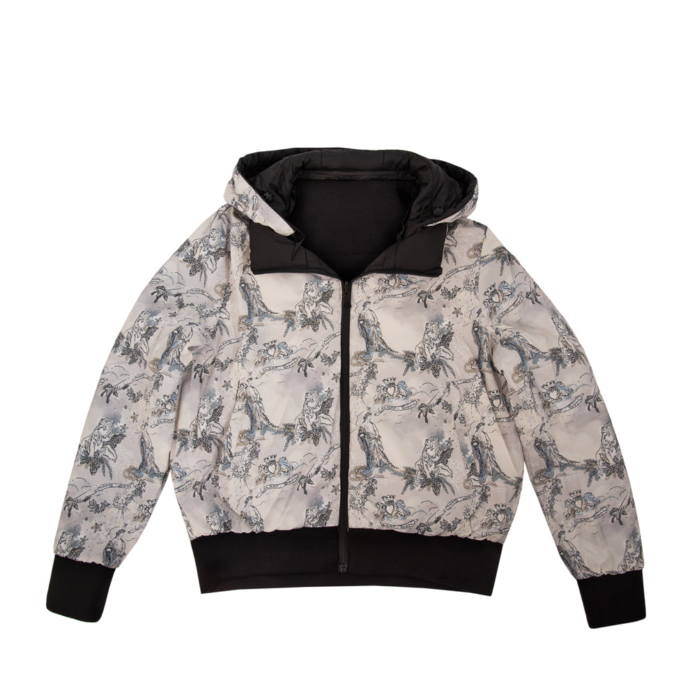Chaqueta reversible manuela negro