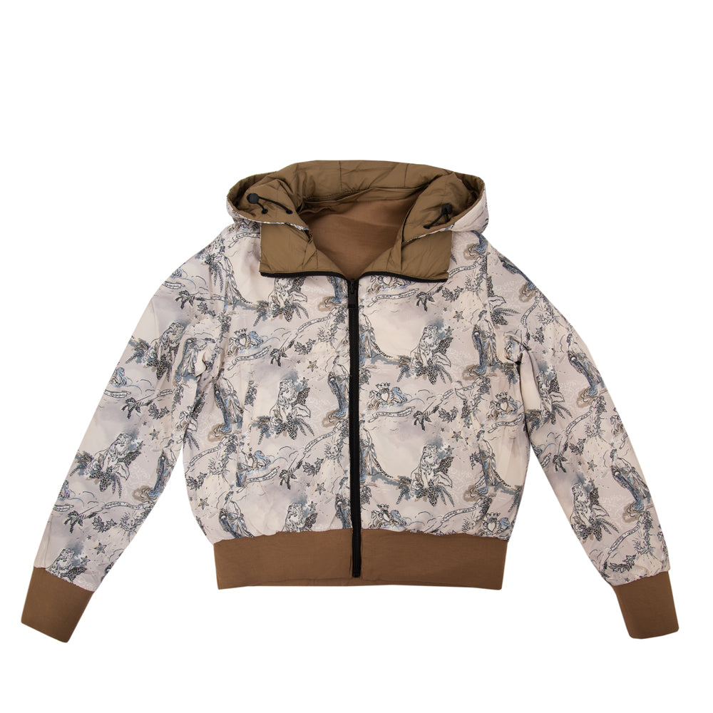 Chaqueta reversible manuela verde oliva