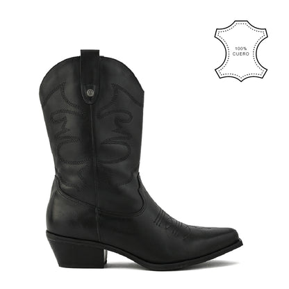 Botin Taco marcella negro