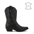 Bota marcella cuero negro
