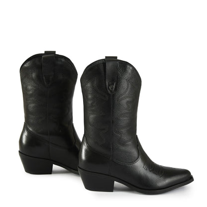 Botin Taco marcella negro