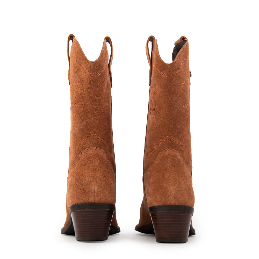 Bota marcella cuero camel