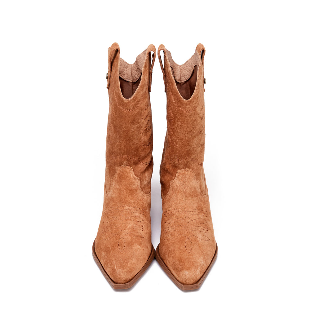 Bota marcella cuero café