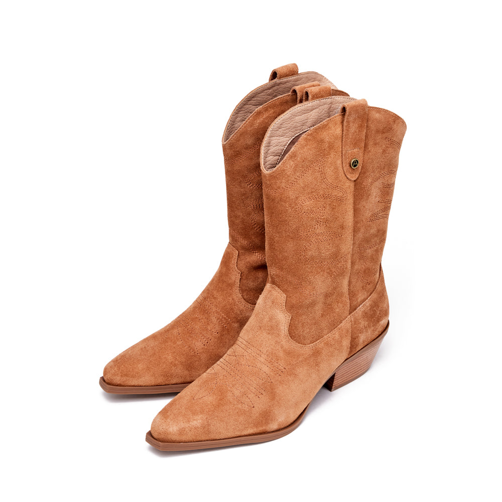 Bota marcella cuero café