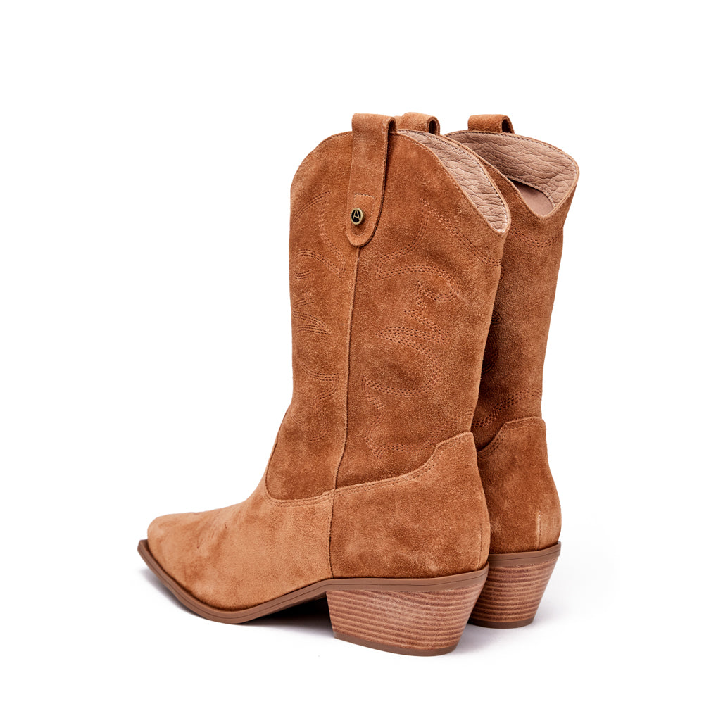 Bota marcella cuero café