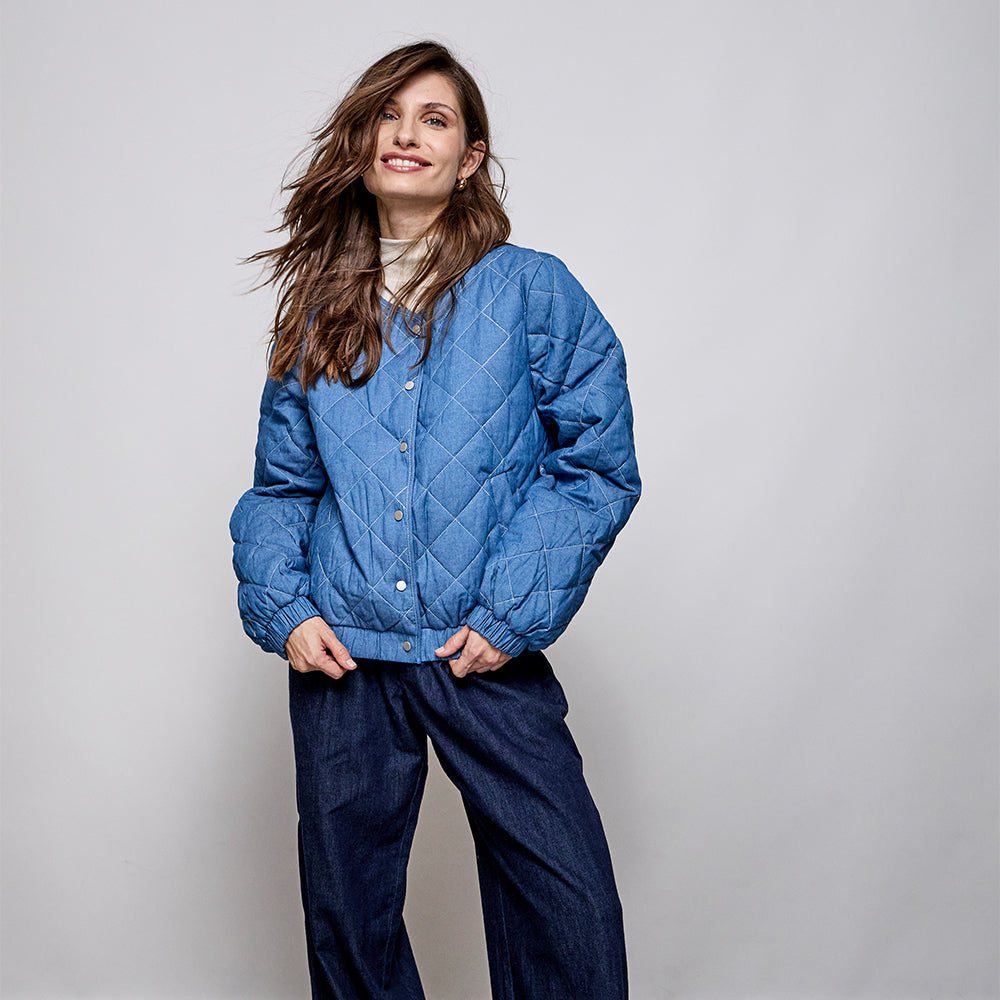 Puffy jacket margarita azul