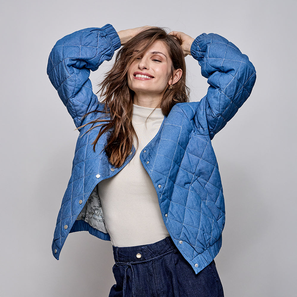 Puffy jacket margarita azul