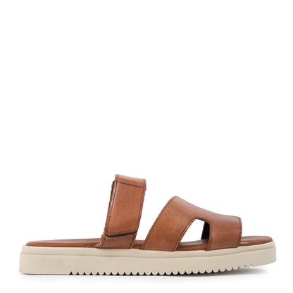 Sandalia margot cuero café