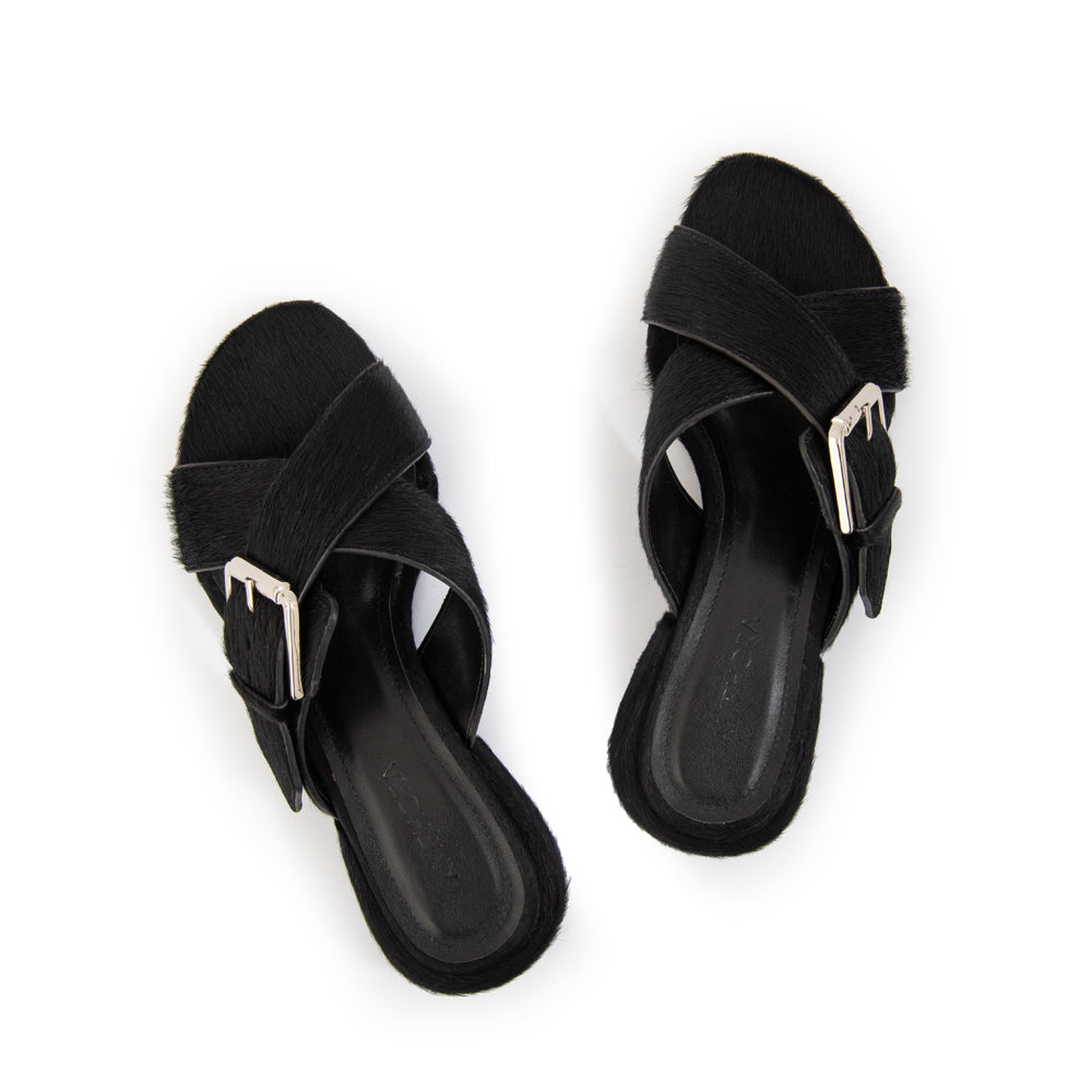 Sandalia mule maria negro