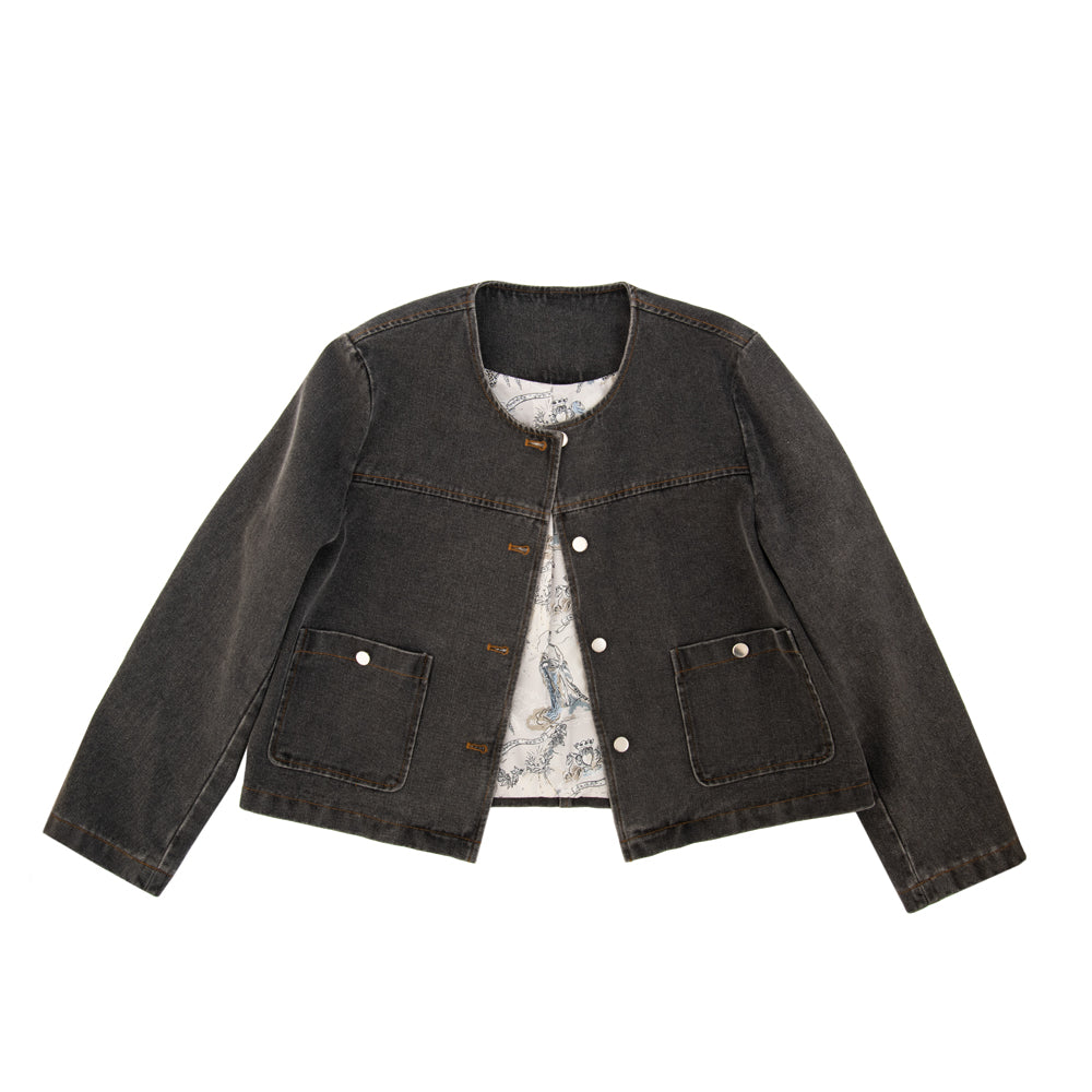 Chaqueta megan gris oscuro