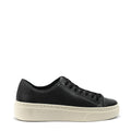 Zapatilla mel cuero negro