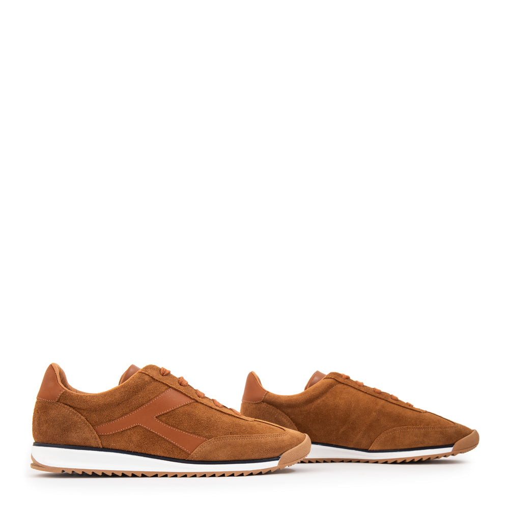 Zapatilla mila cuero camel