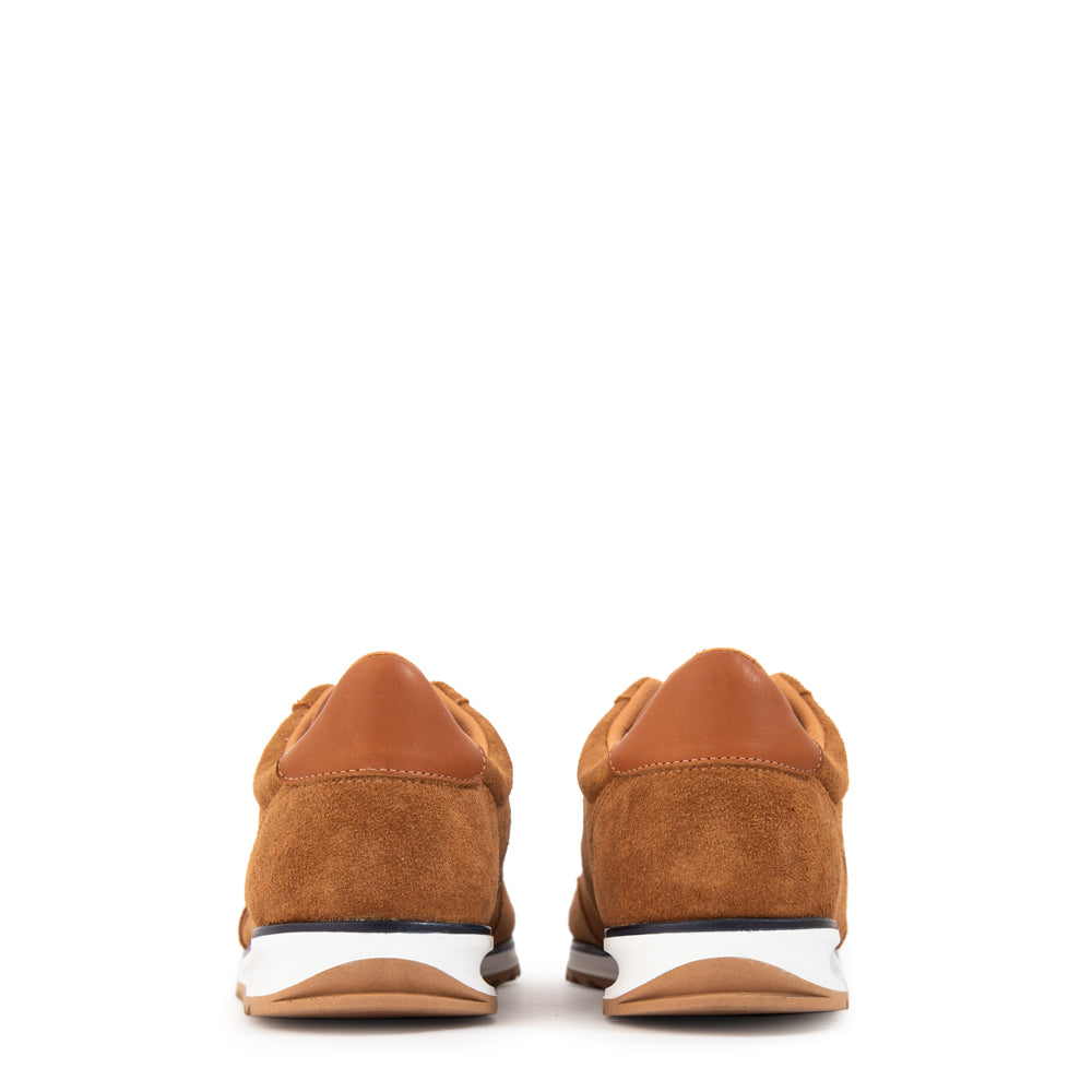 Zapatilla mila cuero camel