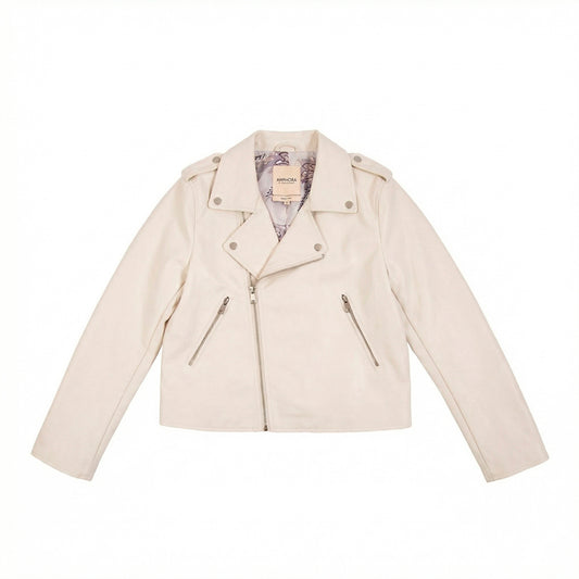 Biker jacket nancy blanco crudo
