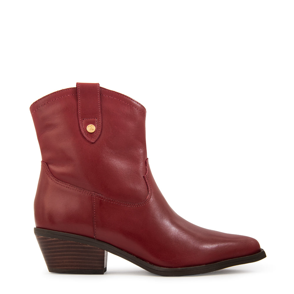 Botin Taco nara cuero