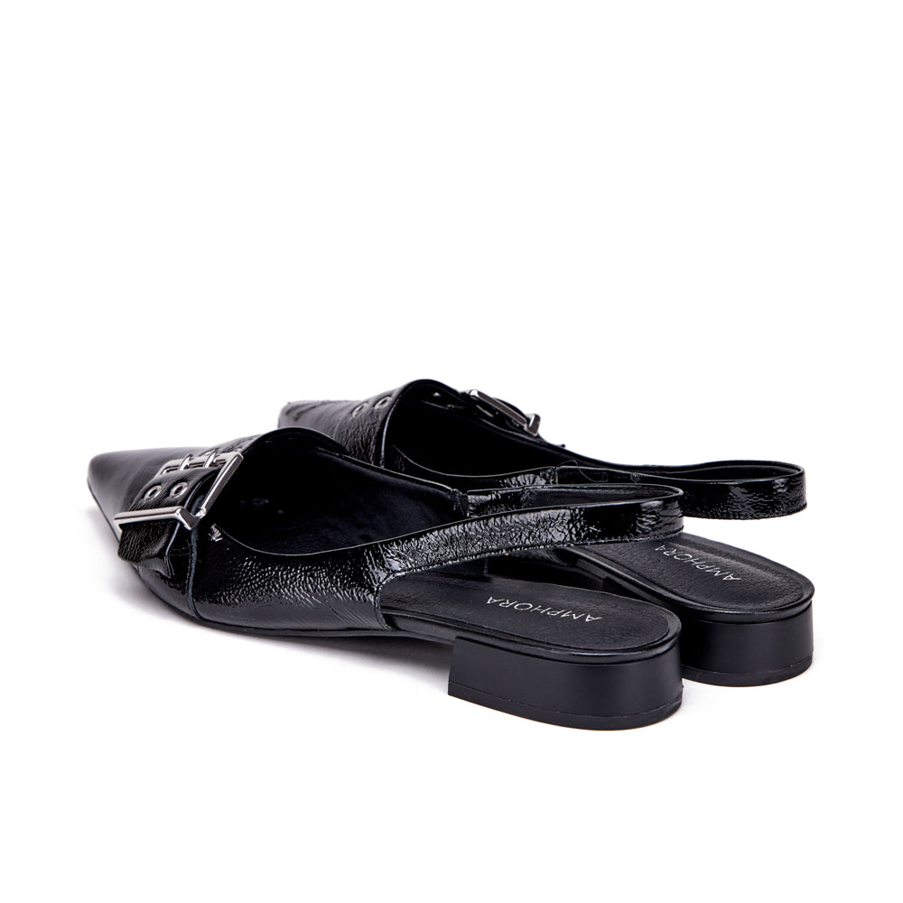 Zapato Taco nelia cuero negro
