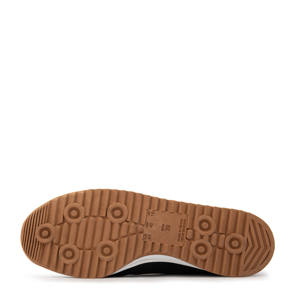 Zapatilla neve cuero negro