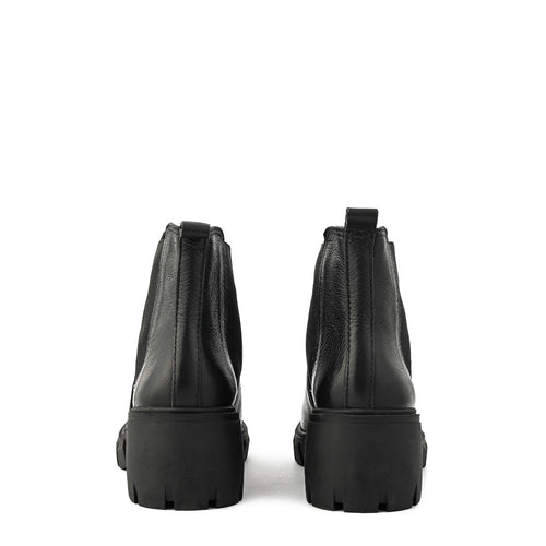 Botin Taco nicole cuero negro