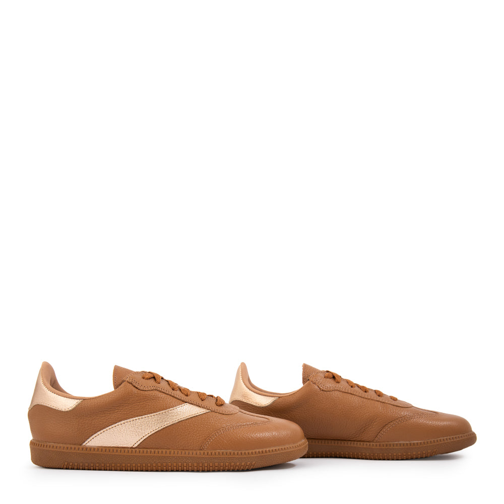 Zapatilla noa cuero camel