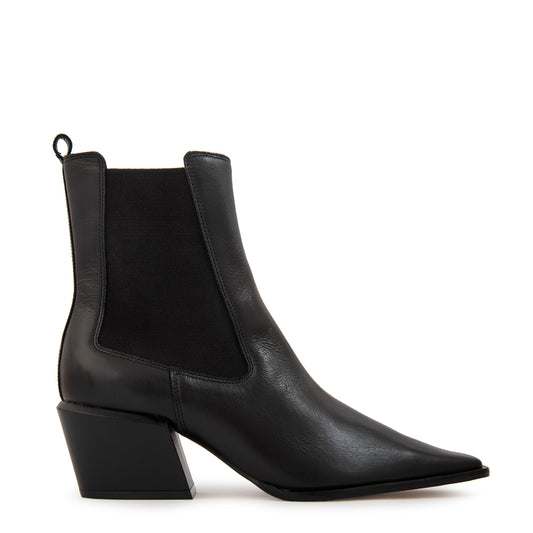Botin olivia cuero negro