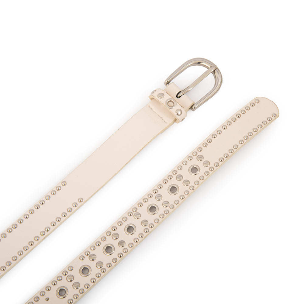 Cinturon paula blanco crudo