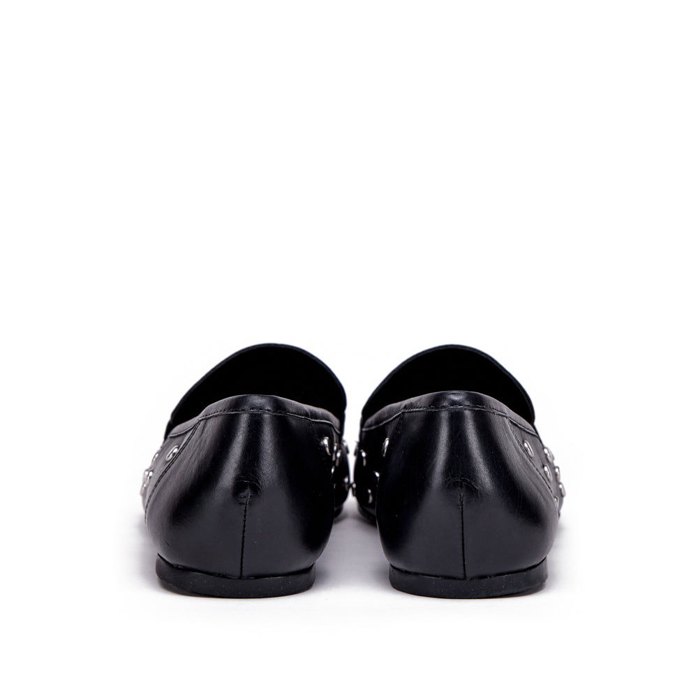 Zapato pilar cuero negro