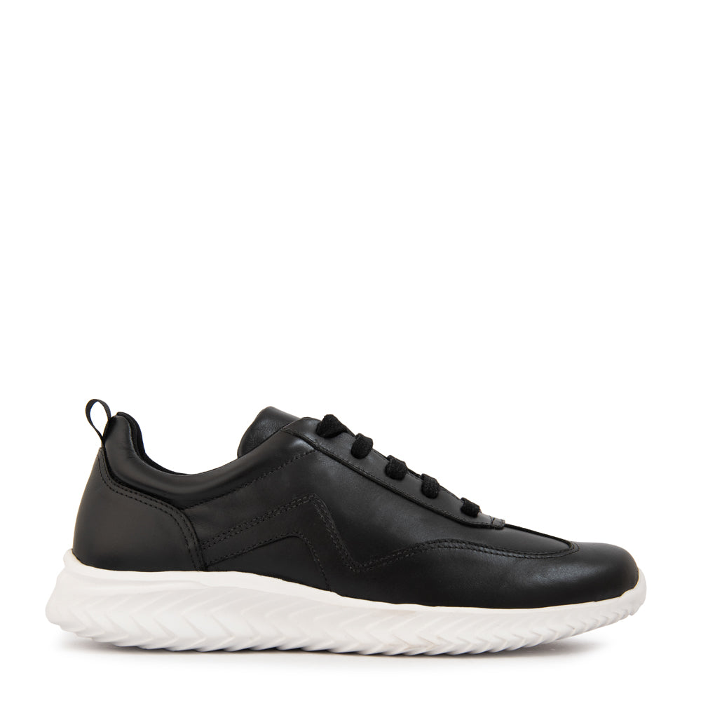 Zapatilla plume cuero