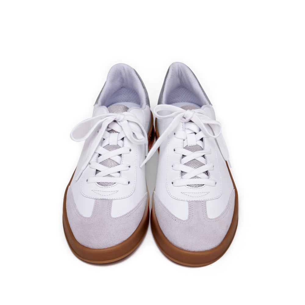 Zapatilla raquel cuero blanco