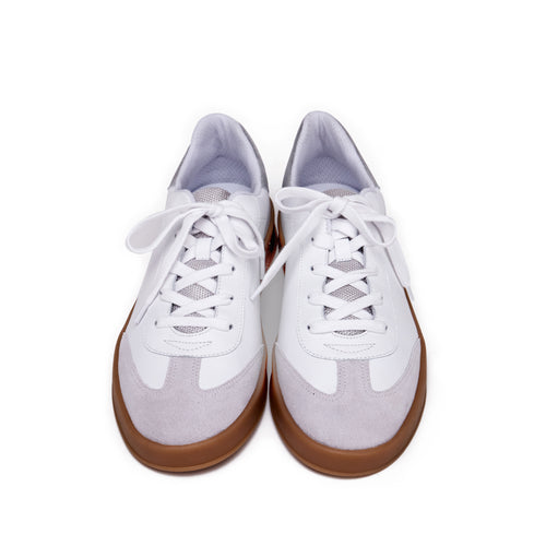 Zapatilla raquel cuero blanco