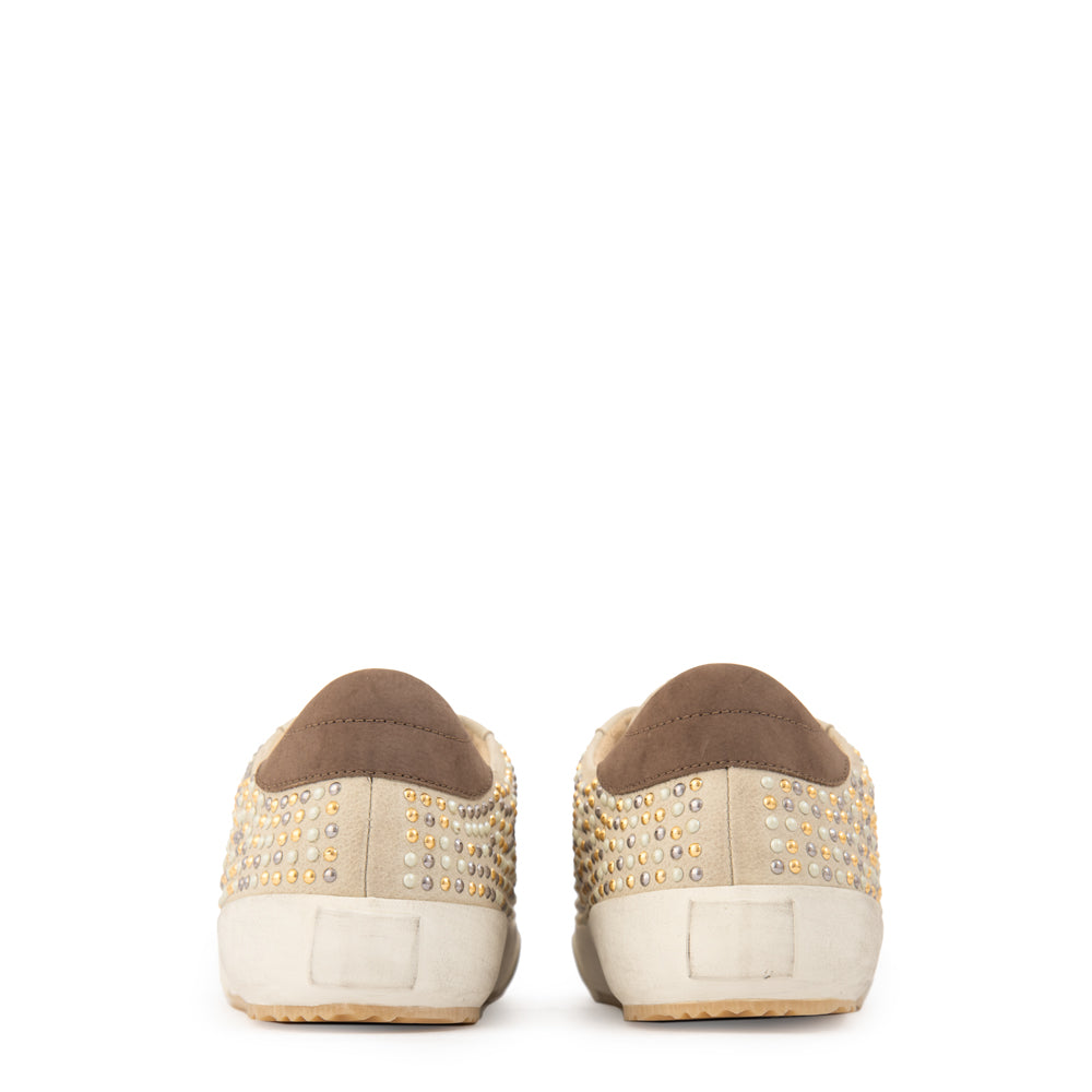 Zapatilla rebel cuero blanco crudo