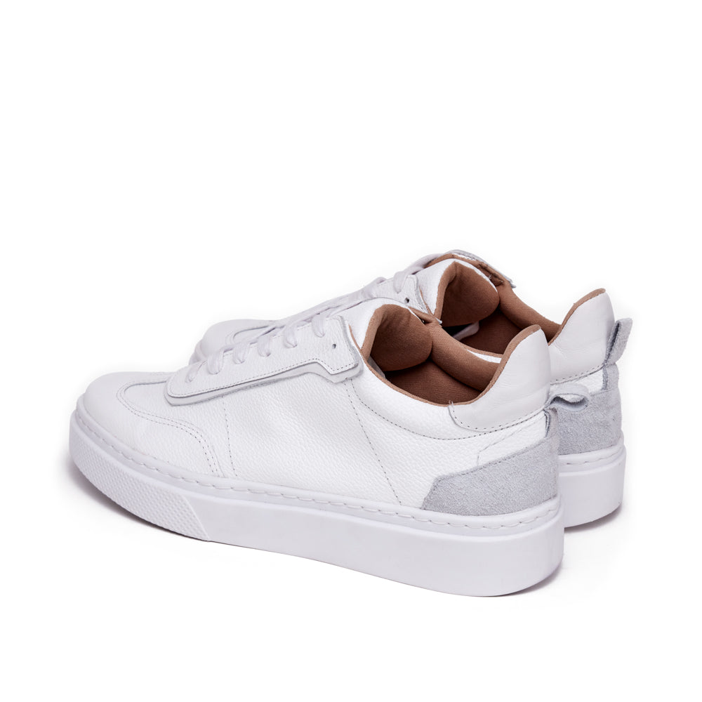 Zapatilla rosemarie cuero blanco