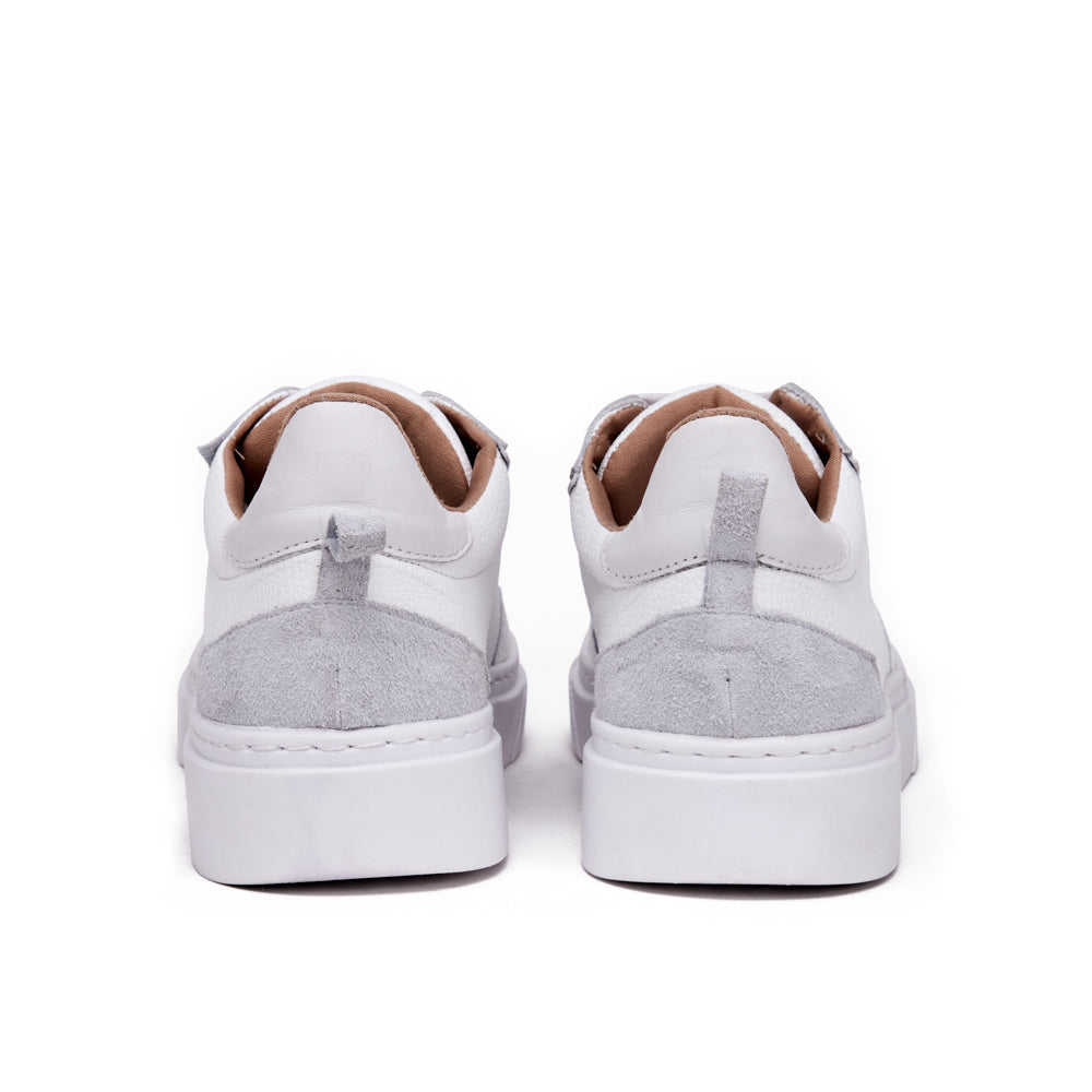 Zapatilla rosemarie cuero blanco