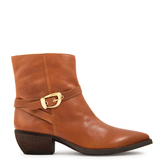 Botin salma cuero camel