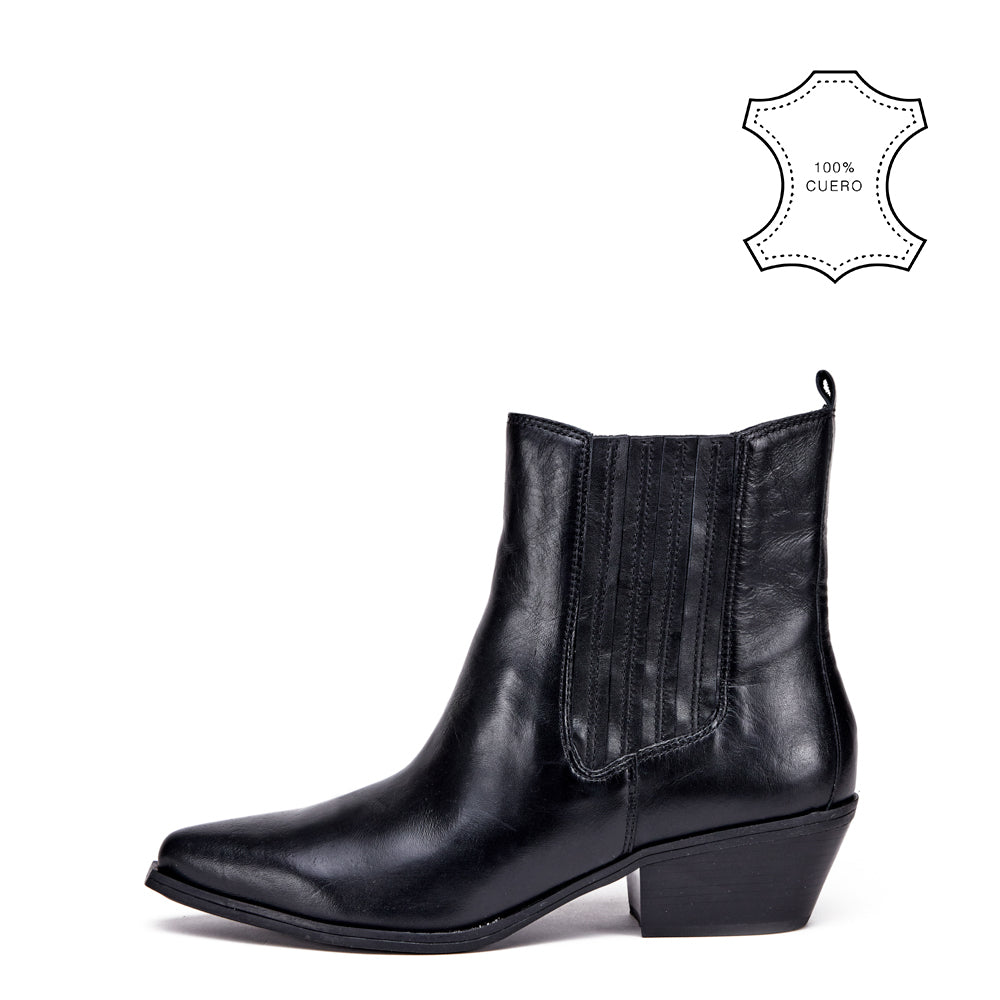 Botin taco samy cuero