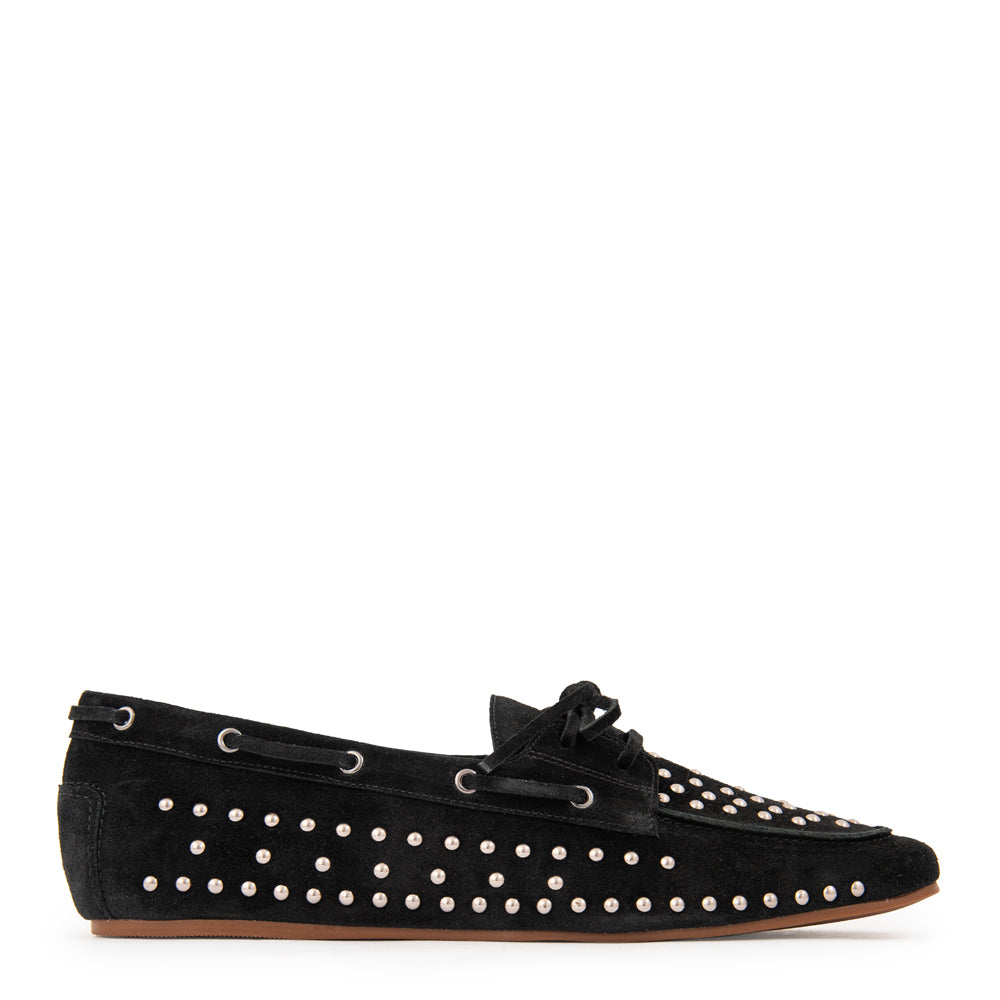 Mocasin sara cuero negro