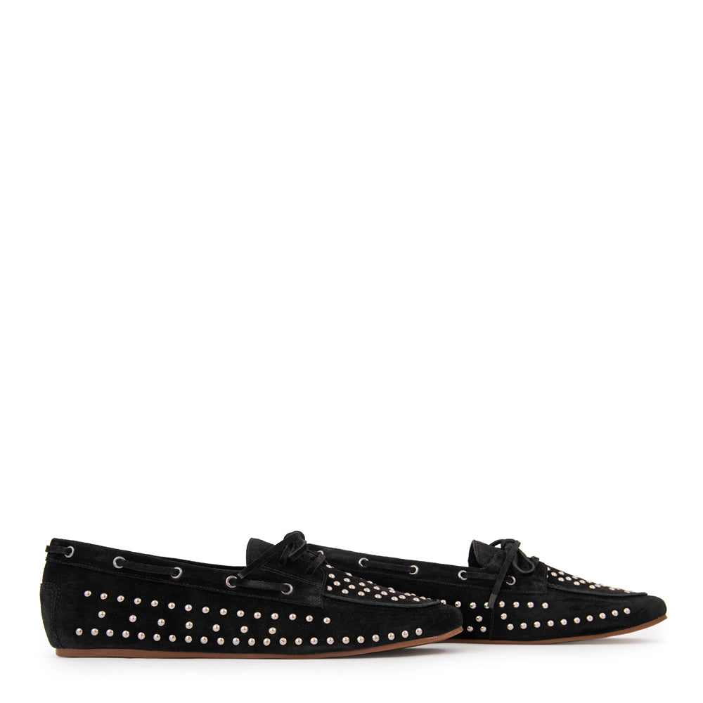 Mocasin sara cuero negro