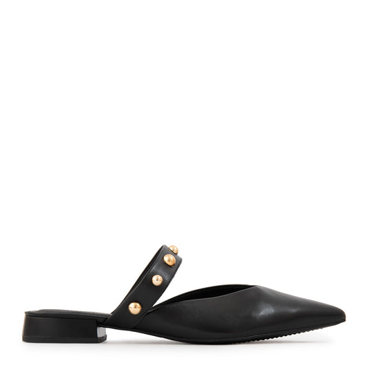 Zapato sienna cuero negro