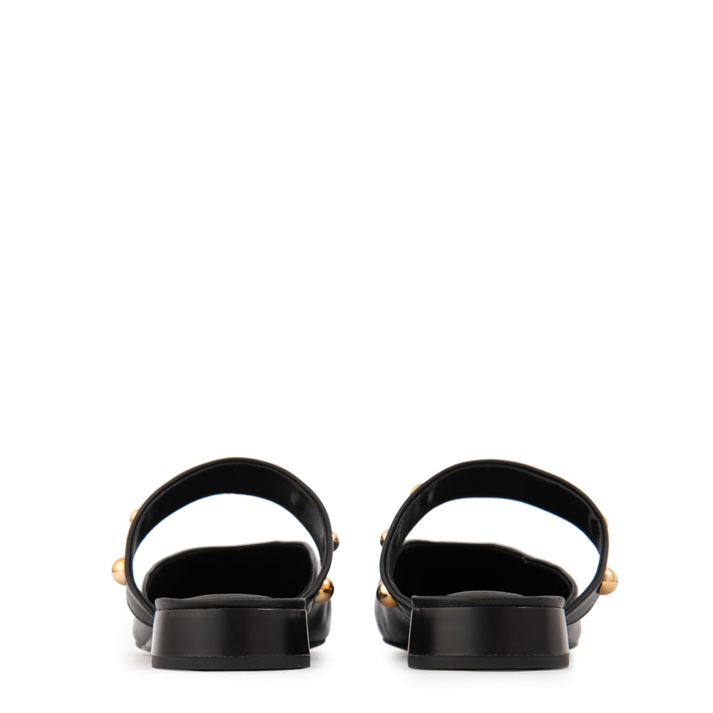 Zapato sienna cuero negro