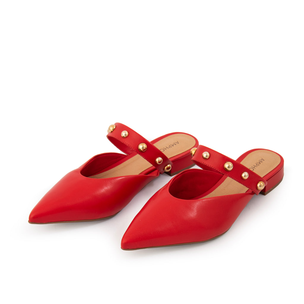 Zapato sienna rojo