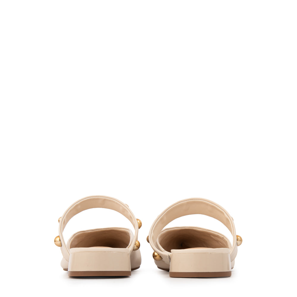 Zapato sienna cuero blanco crudo