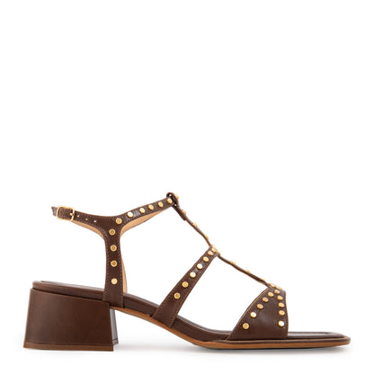 Sandalia sigrid cuero café