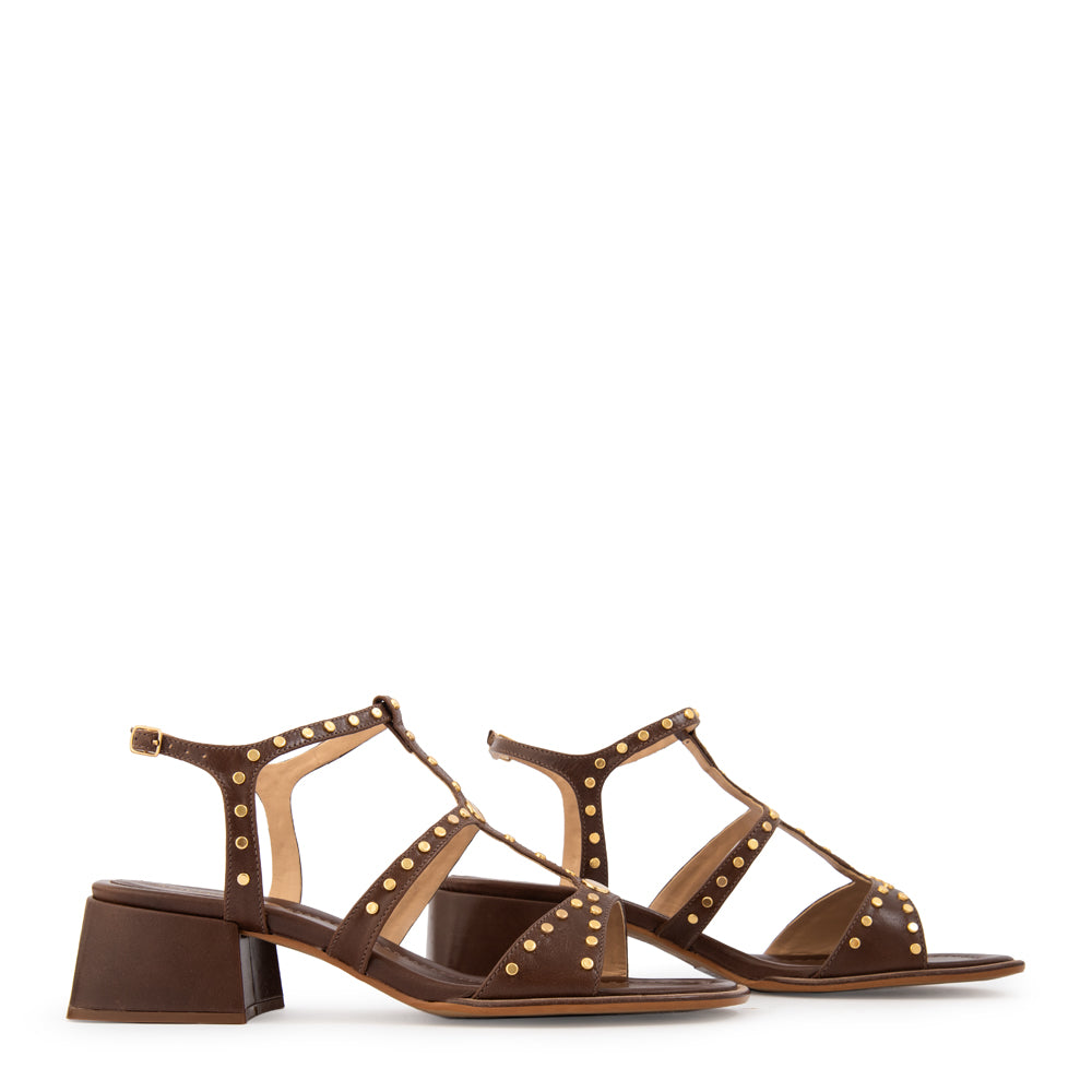 Sandalia sigrid cuero café