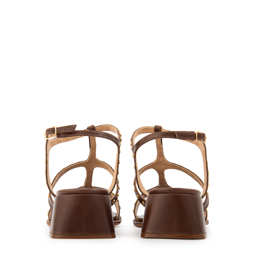 Sandalia sigrid cuero café