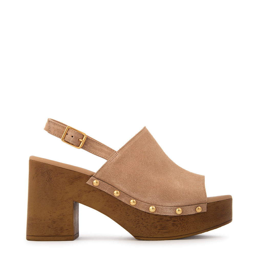 Sandalia solana cuero beige