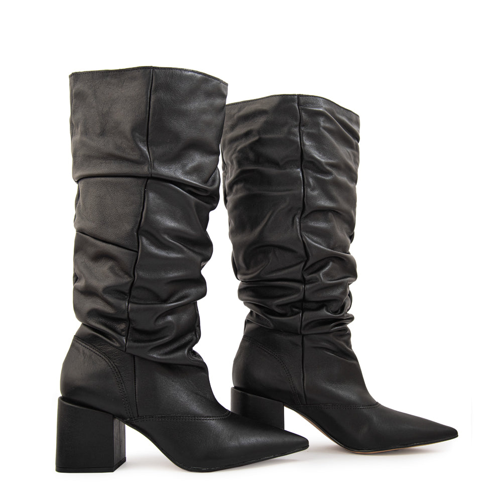 Bota taylor cuero negro