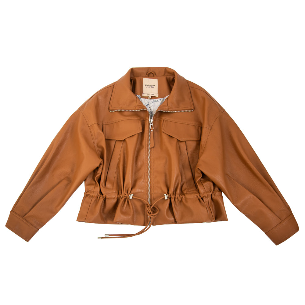 Retro bomber jacket viviana camel