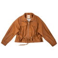 Retro bomber jacket viviana camel