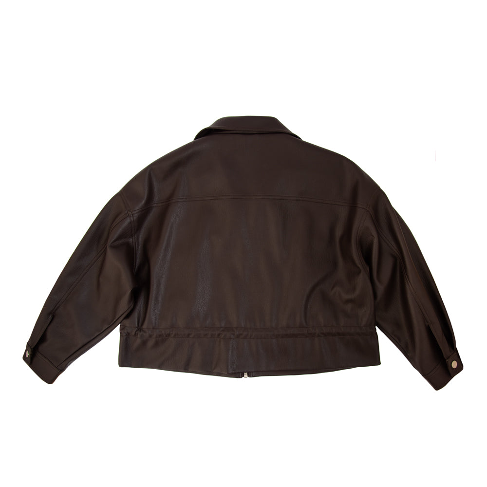 Retro bomber jacket viviana café oscuro