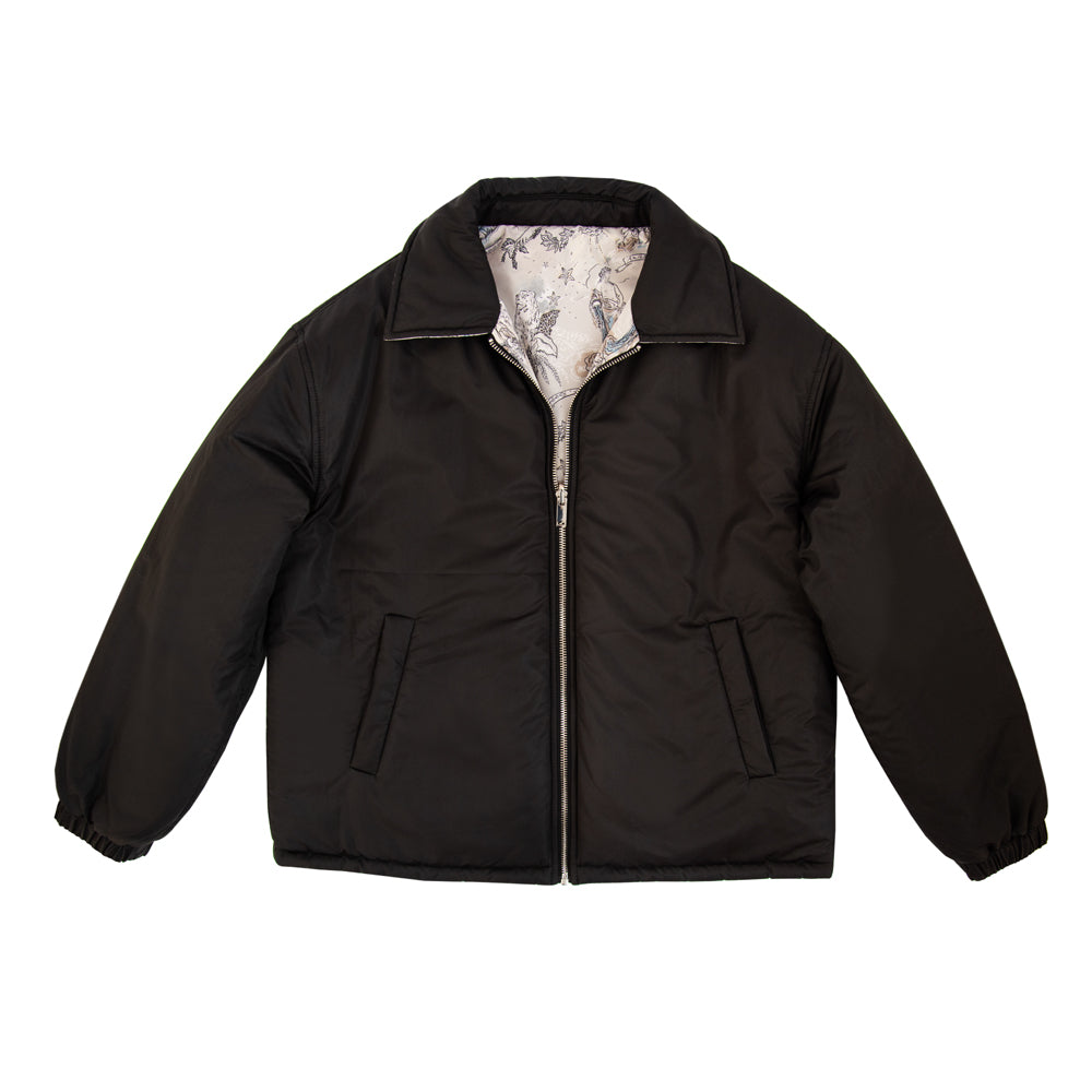 Parka puffy reversible voyage negro